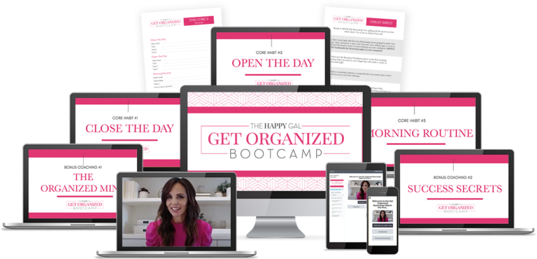 The Get Organized Bootcamp product mockup