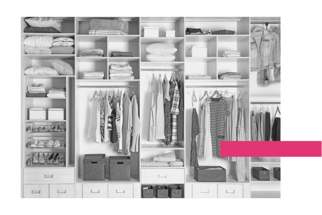 organized and beautiful closet